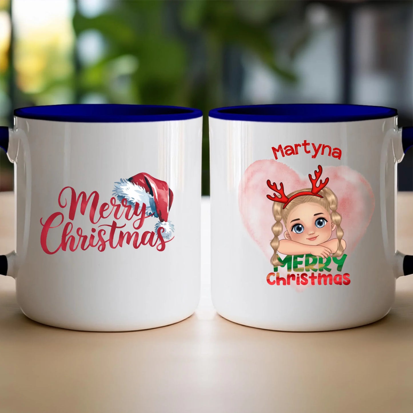 Kubek personalizowana świąteczna dla dziewczynki #91