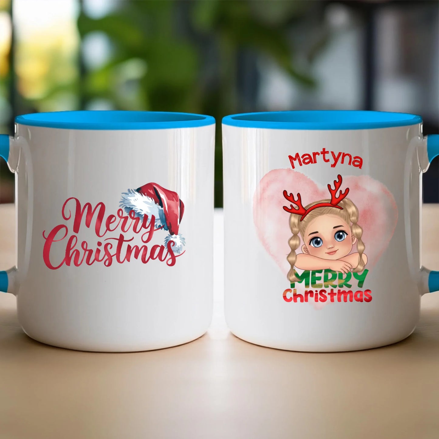 Kubek personalizowana świąteczna dla dziewczynki #91