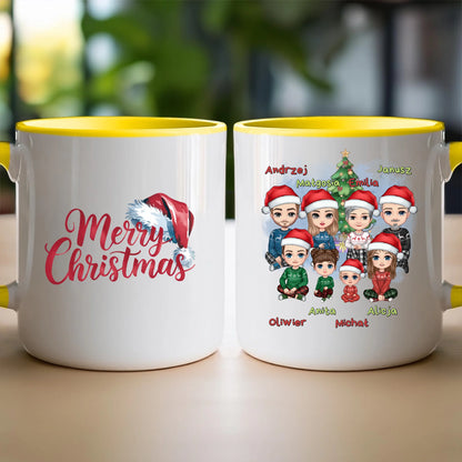 Kubek personalizowany świąteczny dla rodziny #811