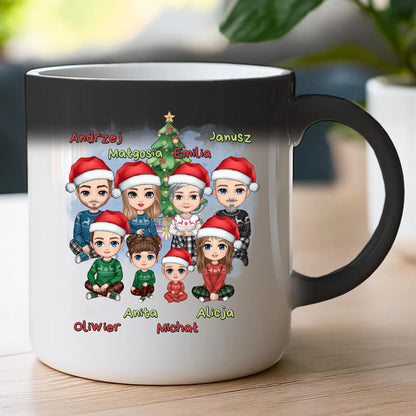 Kubek personalizowany świąteczny dla rodziny #811