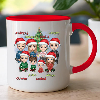 Kubek personalizowany świąteczny dla rodziny #811