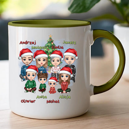 Kubek personalizowany świąteczny dla rodziny #811