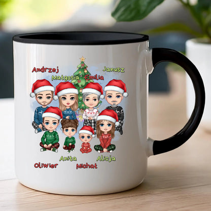 Kubek personalizowany świąteczny dla rodziny #811
