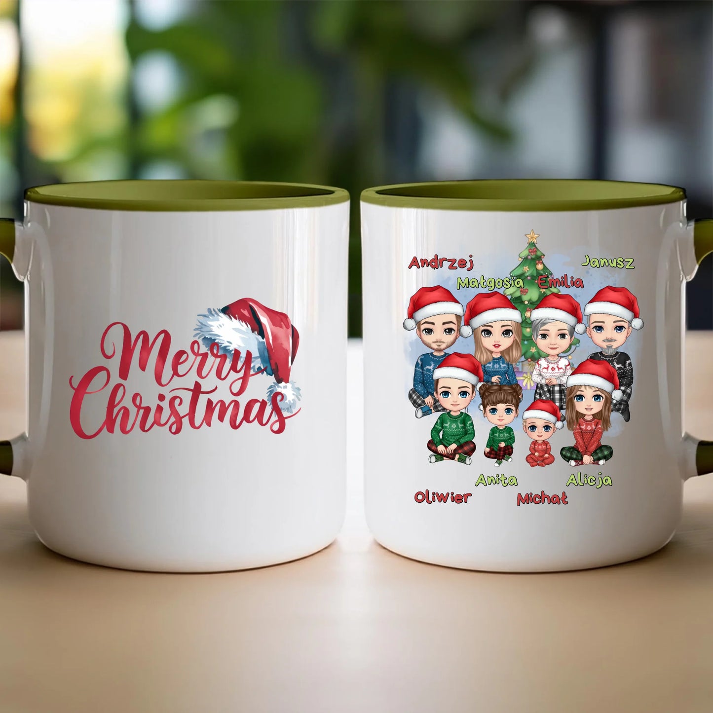 Kubek personalizowany świąteczny dla rodziny #811