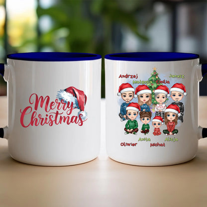 Kubek personalizowany świąteczny dla rodziny #811