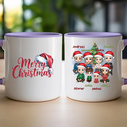 Kubek personalizowany świąteczny dla rodziny #811