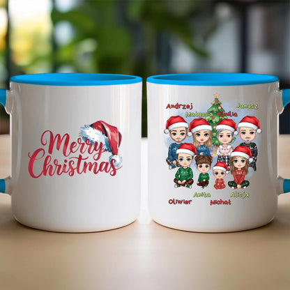 Kubek personalizowany świąteczny dla rodziny #811