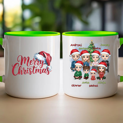 Kubek personalizowany świąteczny dla rodziny #811