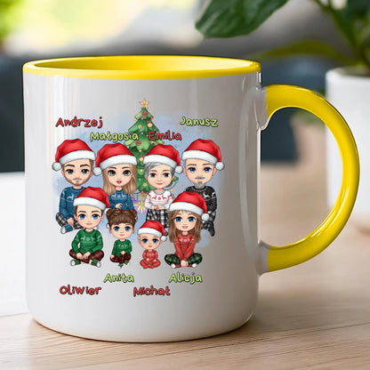 Kubek personalizowany świąteczny dla rodziny #811