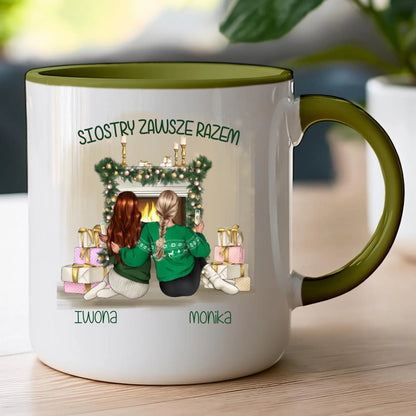 Kubek personalizowany świąteczny dla siostry #1050