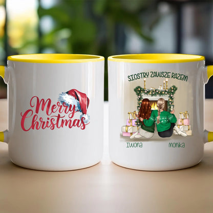 Kubek personalizowany świąteczny dla siostry #1050