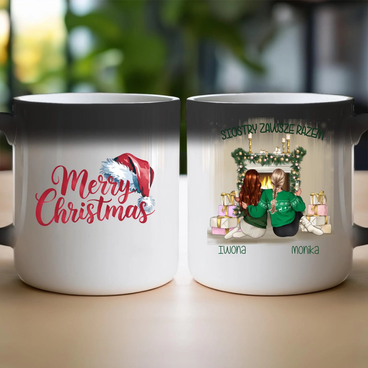 Kubek personalizowany świąteczny dla siostry #1050