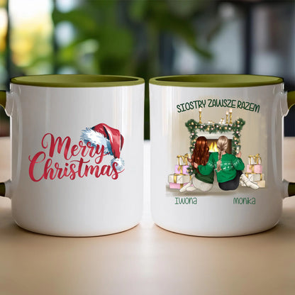Kubek personalizowany świąteczny dla siostry #1050