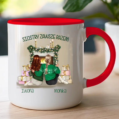 Kubek personalizowany świąteczny dla siostry #1050