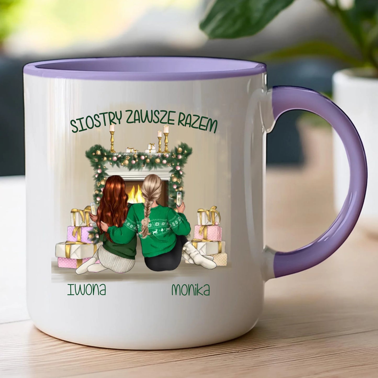 Kubek personalizowany świąteczny dla siostry #1050