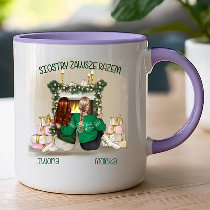 Kubek personalizowany świąteczny dla siostry #1050