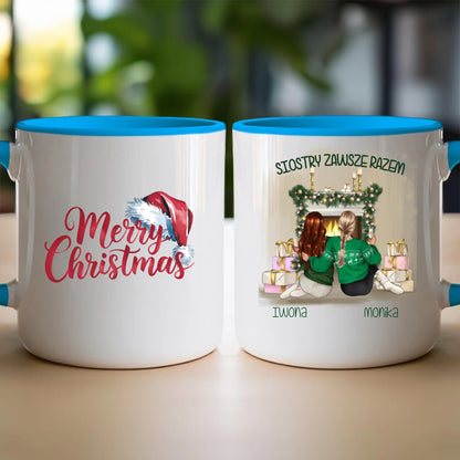 Kubek personalizowany świąteczny dla siostry #1050