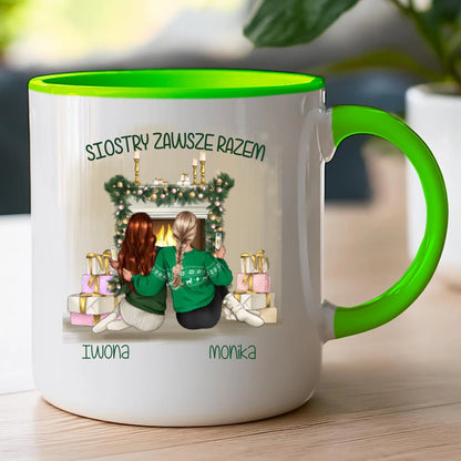 Kubek personalizowany świąteczny dla siostry #1050