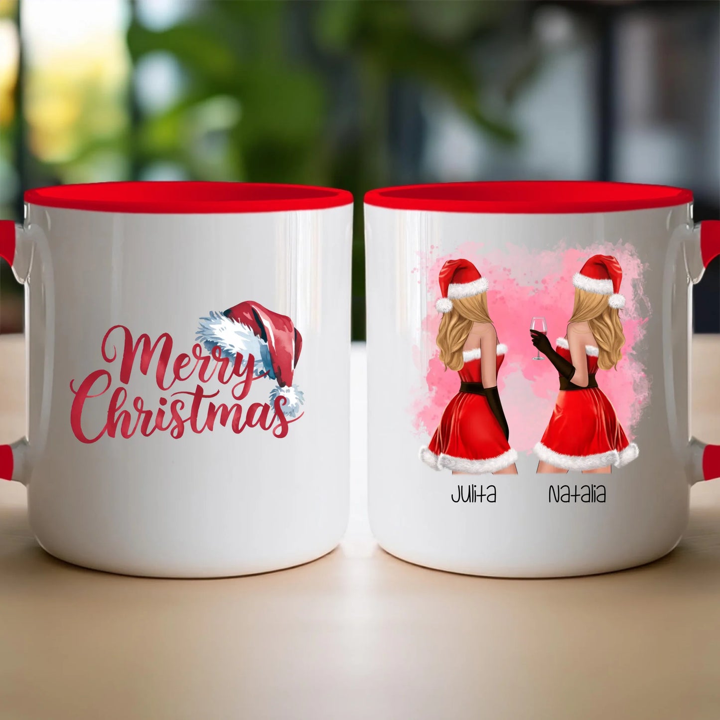 Kubek personalizowany świąteczny dla przyjaciółek #128