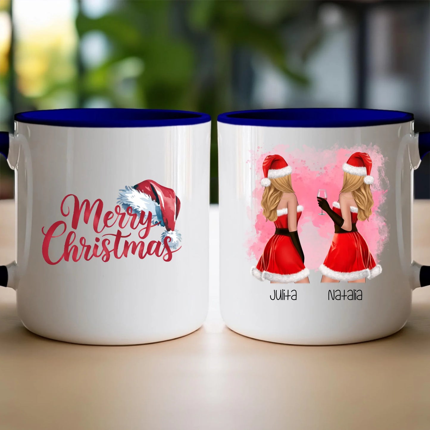 Kubek personalizowany świąteczny dla przyjaciółek #128