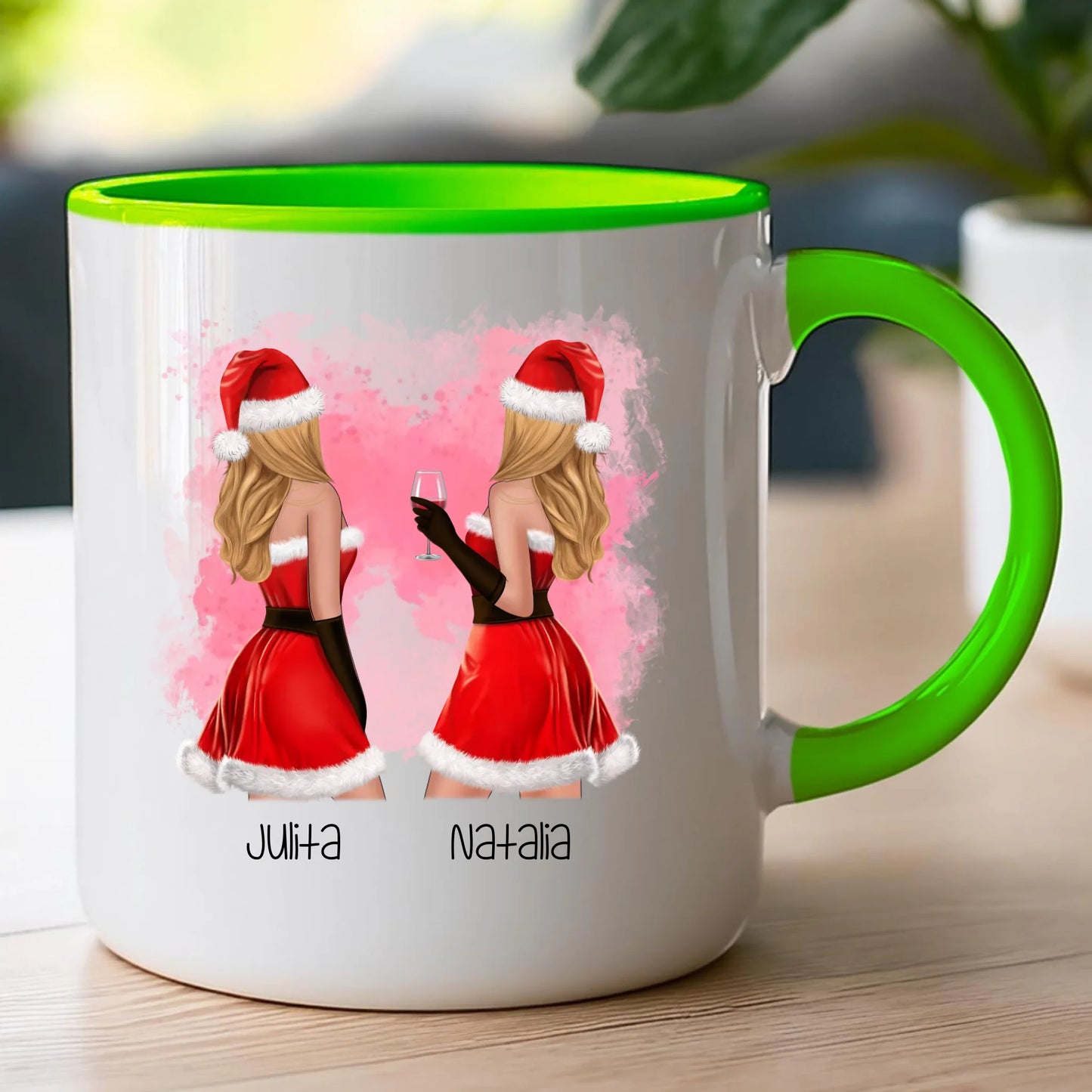 Kubek personalizowany świąteczny dla przyjaciółek #128