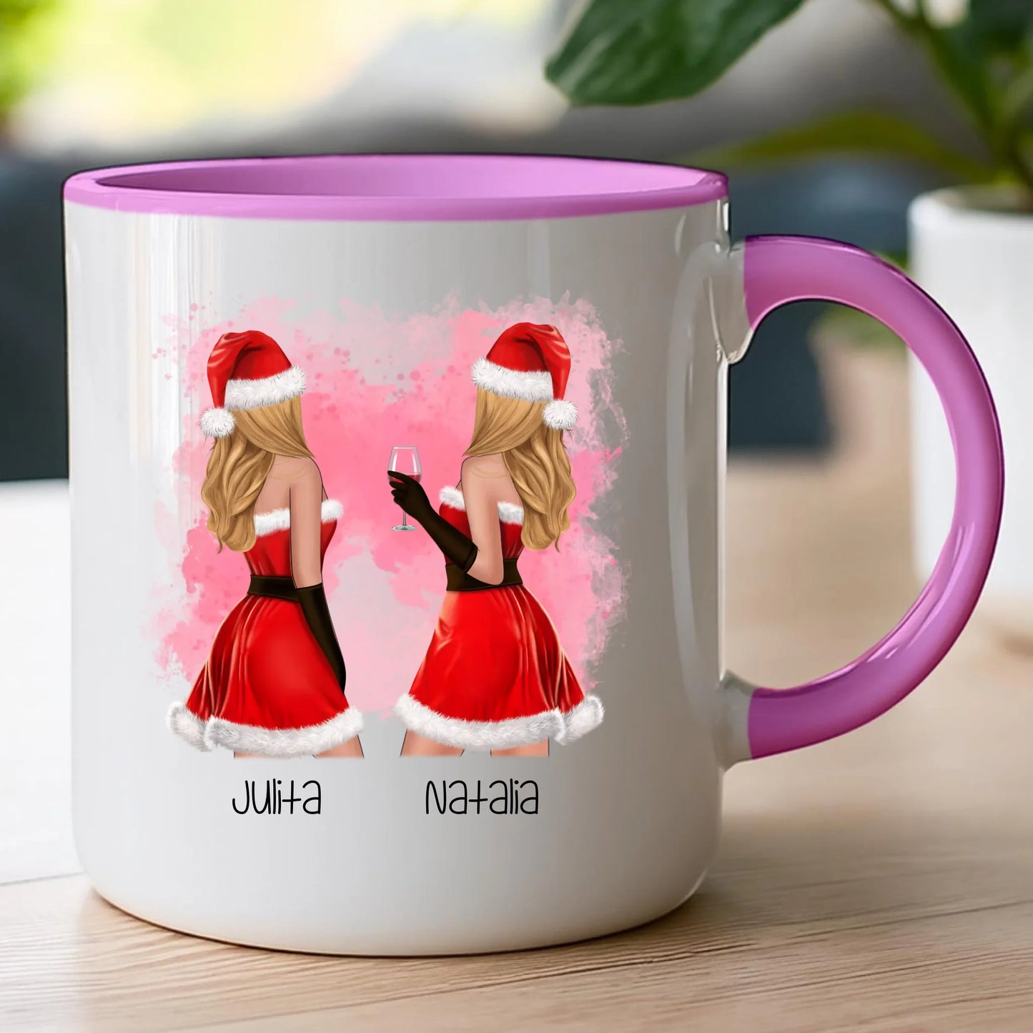 Kubek personalizowany świąteczny dla przyjaciółek #128