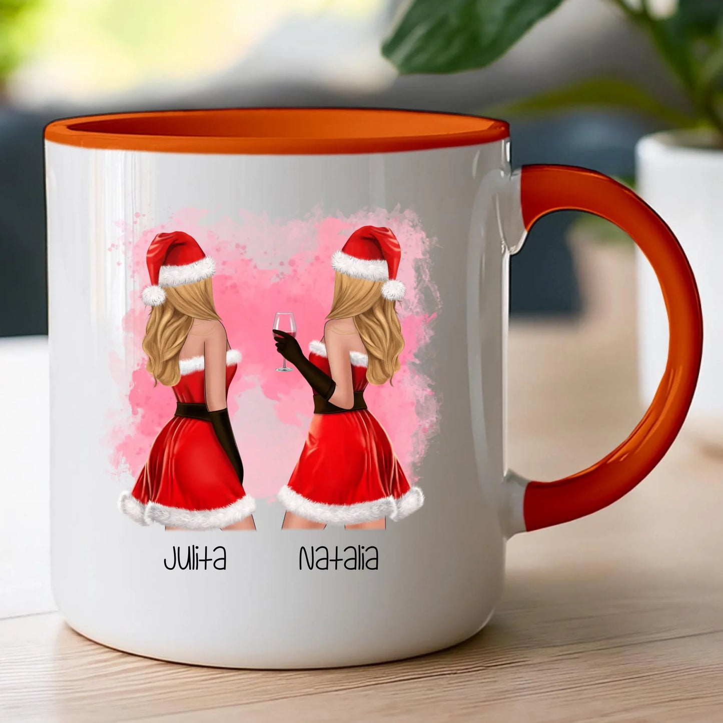 Kubek personalizowany świąteczny dla przyjaciółek #128