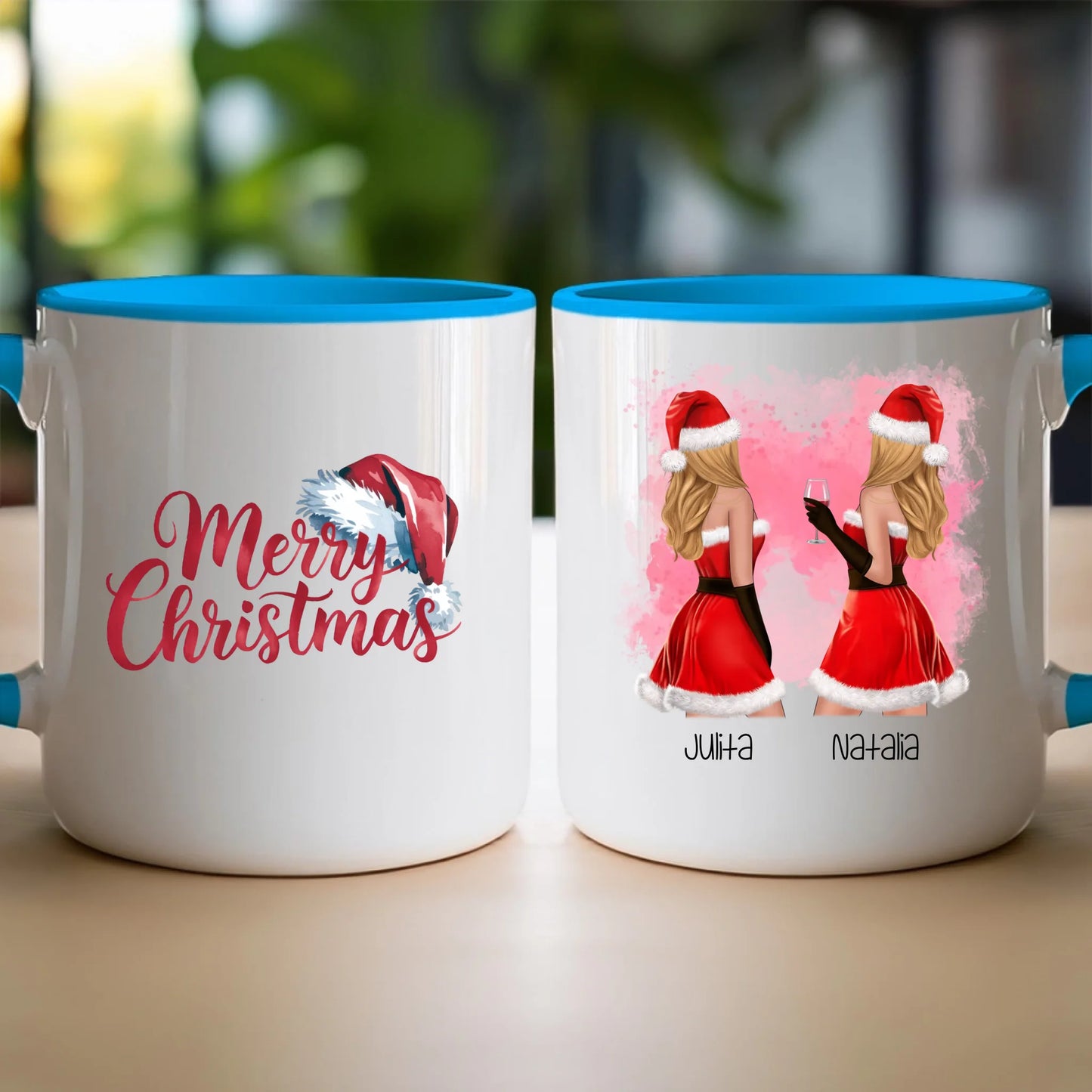 Kubek personalizowany świąteczny dla przyjaciółek #128