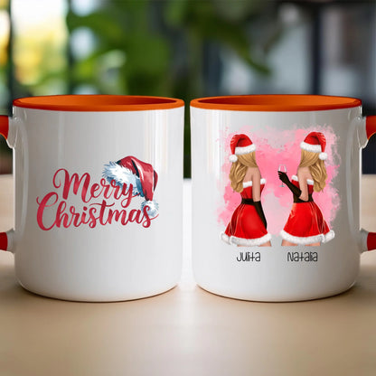 Kubek personalizowany świąteczny dla przyjaciółek #128