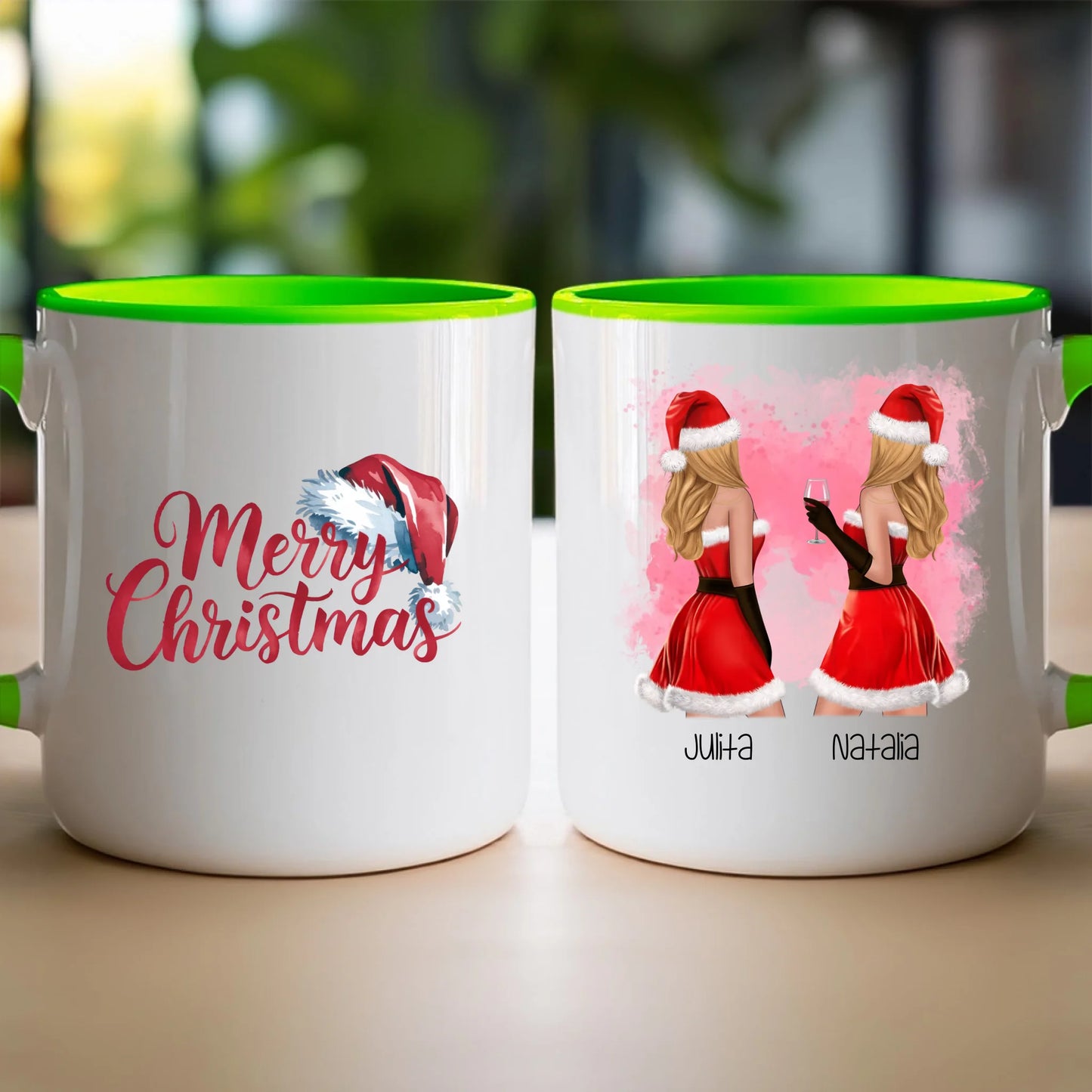 Kubek personalizowany świąteczny dla przyjaciółek #128