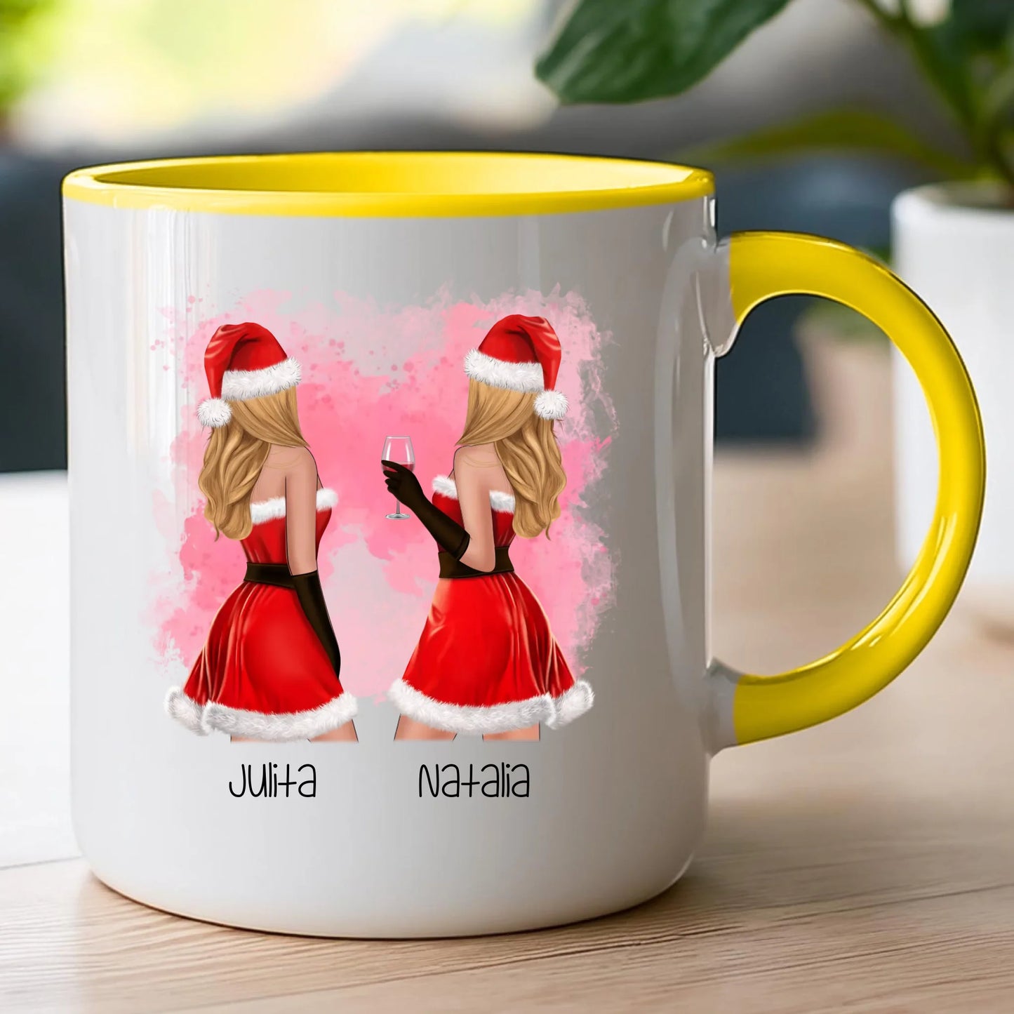 Kubek personalizowany świąteczny dla przyjaciółek #128