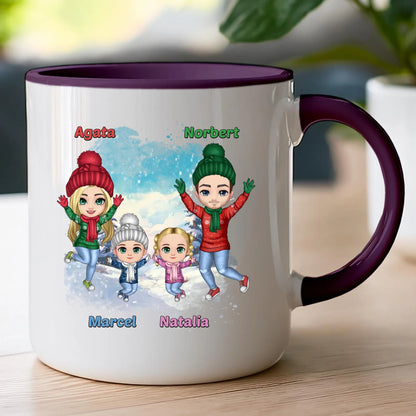 Kubek personalizowany świąteczny dla rodziny #812