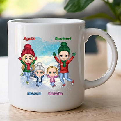 Kubek personalizowany świąteczny dla rodziny #812