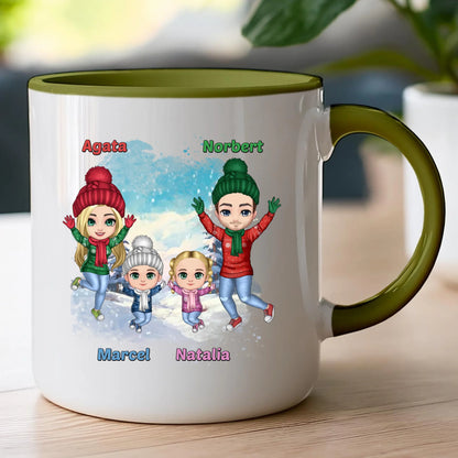 Kubek personalizowany świąteczny dla rodziny #812