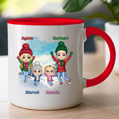 Kubek personalizowany świąteczny dla rodziny #812