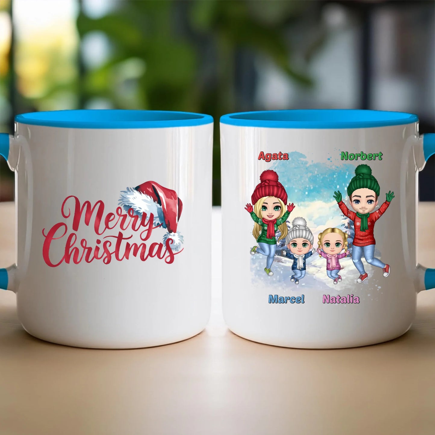 Kubek personalizowany świąteczny dla rodziny #812