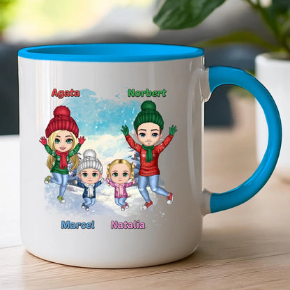 Kubek personalizowany świąteczny dla rodziny #812