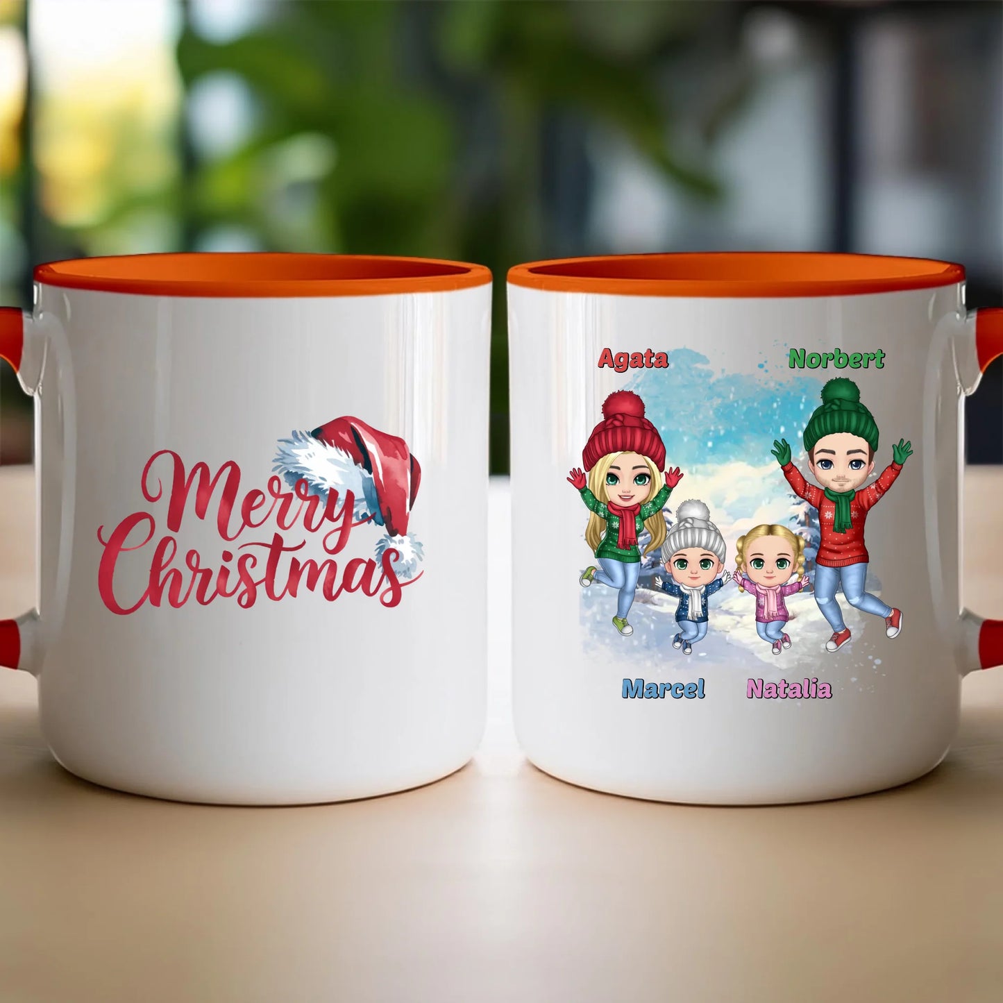 Kubek personalizowany świąteczny dla rodziny #812