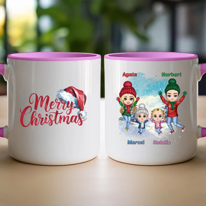 Kubek personalizowany świąteczny dla rodziny #812