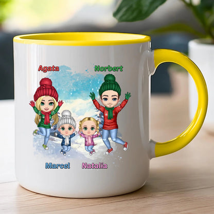 Kubek personalizowany świąteczny dla rodziny #812