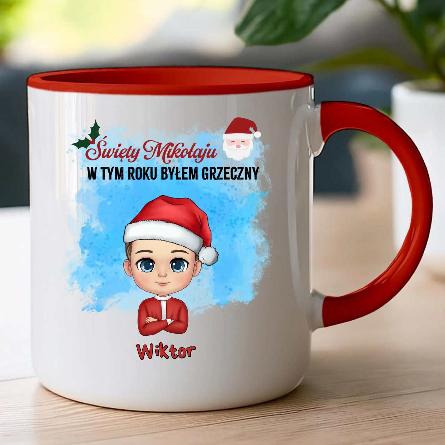 Kubek personalizowany świąteczny dla chłopca #96
