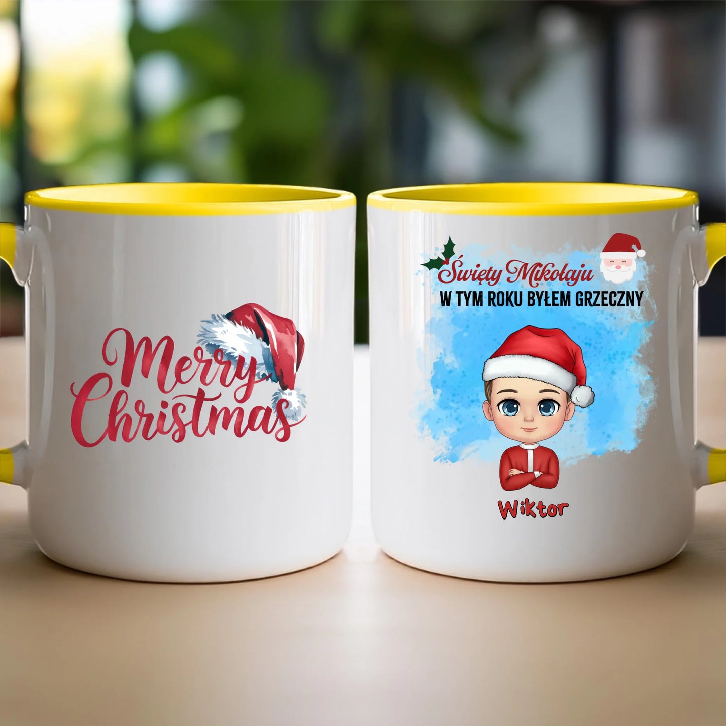 Kubek personalizowany świąteczny dla chłopca #96