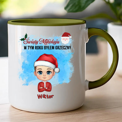 Kubek personalizowany świąteczny dla chłopca #96