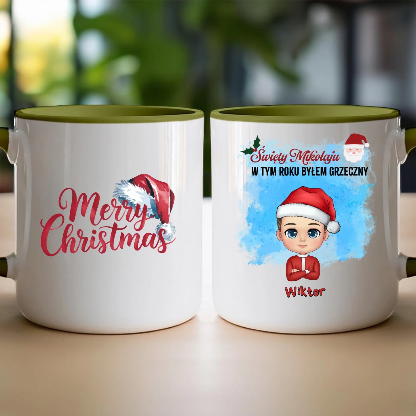 Kubek personalizowany świąteczny dla chłopca #96