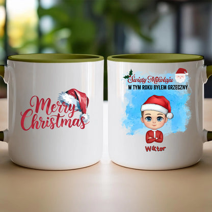 Kubek personalizowany świąteczny dla chłopca #96