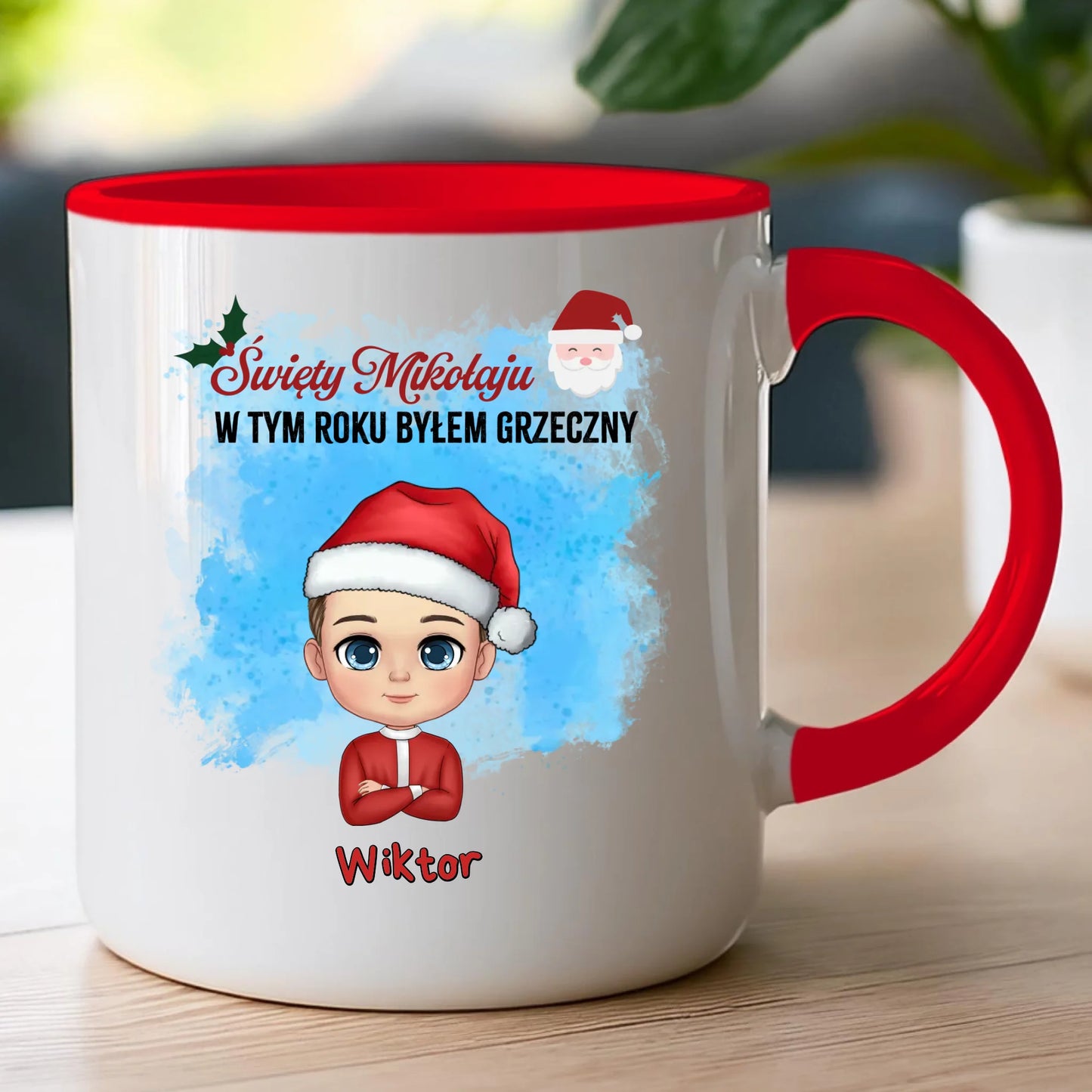 Kubek personalizowany świąteczny dla chłopca #96