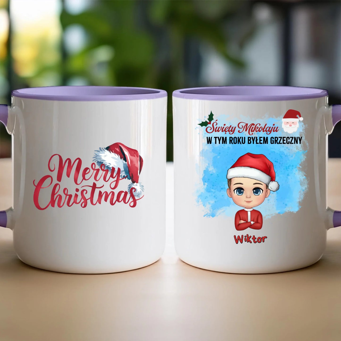 Kubek personalizowany świąteczny dla chłopca #96