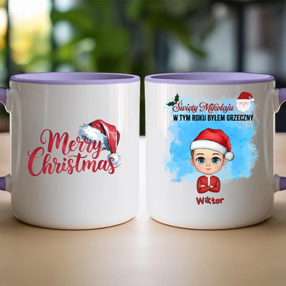 Kubek personalizowany świąteczny dla chłopca #96