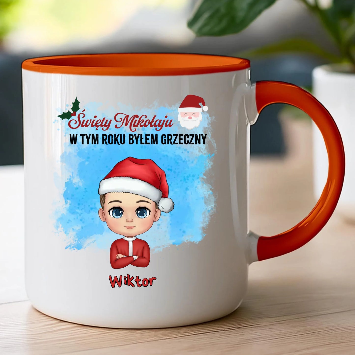 Kubek personalizowany świąteczny dla chłopca #96