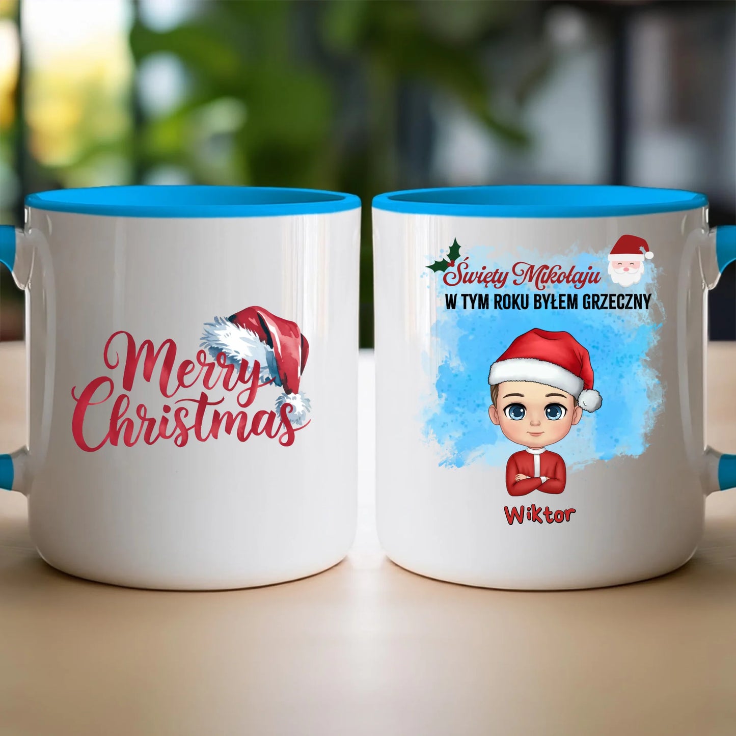 Kubek personalizowany świąteczny dla chłopca #96